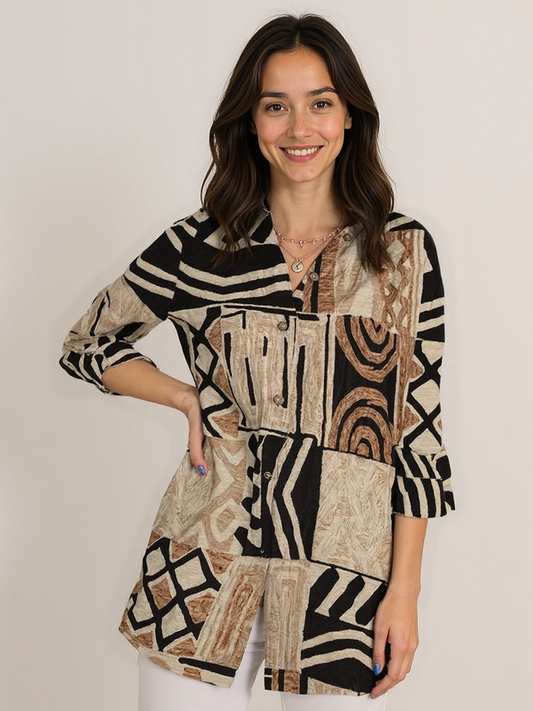 Florence | Blouse Vintage Abstraite