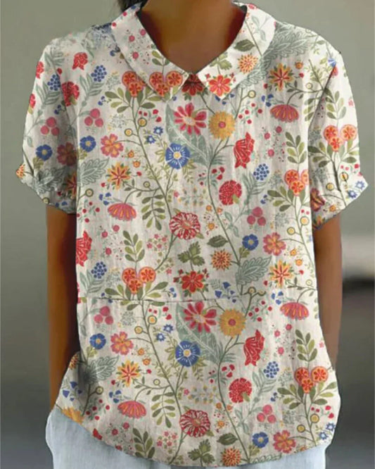 Joanne - Chic Floral Blouse