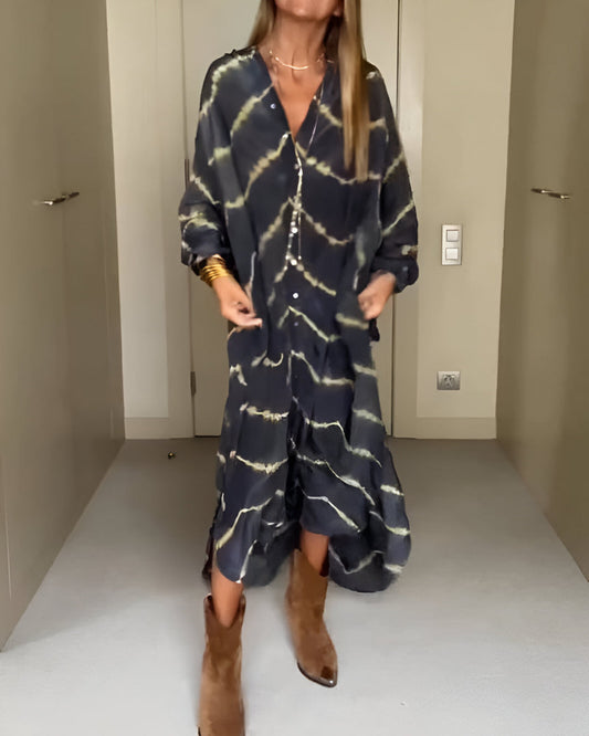 Diane | Maxi Robe Bohème Rayée