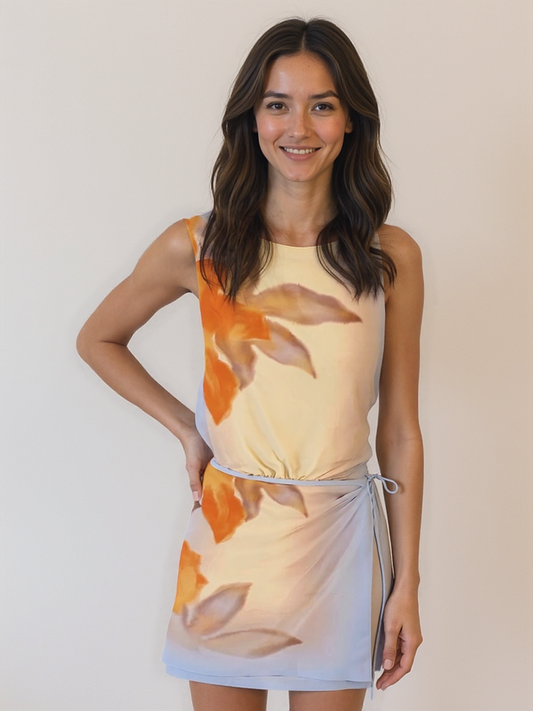 Josette | Mini-robe Florale Elégante