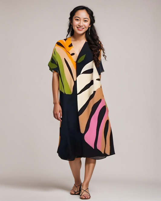 Isadora | Robe Coton Lin Élégant