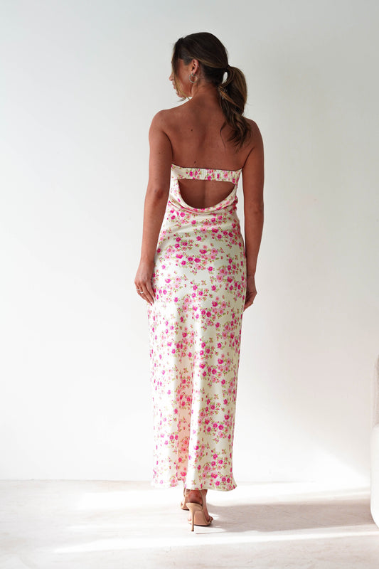 Raina | Robe Longue à Imprimé Floral