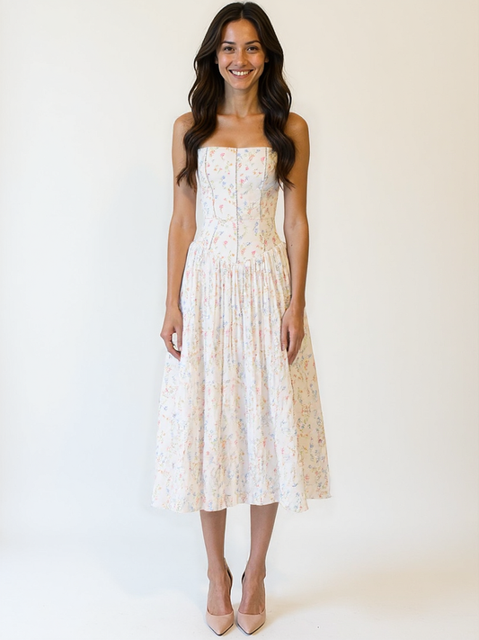 Adrienne | Robe longue en coton